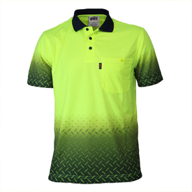 HiVis Sublimated Diamond Plate Polo